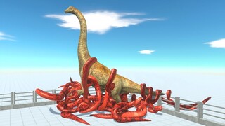 Fight Above TITANOBOA CAGE - Animal Revolt Battle Simulator