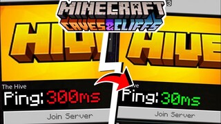 How To Fix Red/High Ping On The Hive 1.16+/1.17+ | How To Reduce Ping On The Hive Minecraft PE