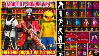 HƯỚNG DẪN MOD SKIN FREE FIRE OB30 V24 VIP  - MOD SKIN QUẦN ÁO ,  MOD SKIN SÚNG , PET , BOM KEO🇻🇳