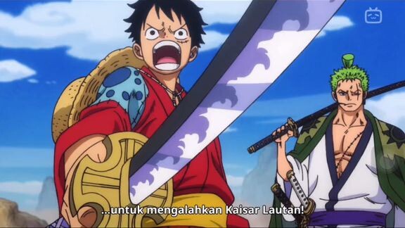 POV Luffy Menggunakan Pedang Di depan Zoro