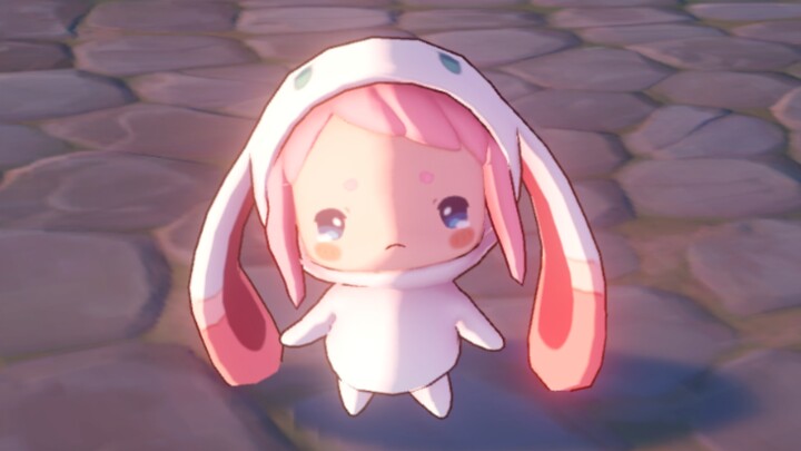 As soon as Little Maru is picked up, she stops crying.