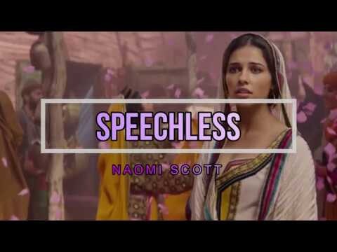 Speechless with lyrics - Naomi Scott