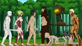 Eren Titan, Annie, Warhammer vs House Head, Armor, Beast, Jaw, Cart Titan - Drawing Cartoons 2