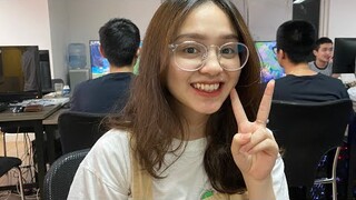 THU HÀ TẠO DÁNG LÀM THUMBNAIL CỰC SÀNH ĐIỆU NHƯ MỘT NÀNG CÔNG CHÚA XINH ĐẸP