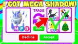 I traded the worlds first mega ice golem (adopt me)