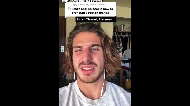 On the importance of correctly pronouncing French, hahahaha gradually getting irritated