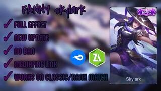 NEW Fanny Skylark Epic Skin | Full Effect | Mobile Legends Bang Bang (Patch Luo Yi)