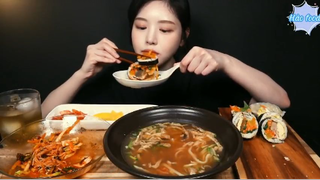 Mì trộn cay, mì udon, tôm chiên giòn phần 6 #anngonmoingay