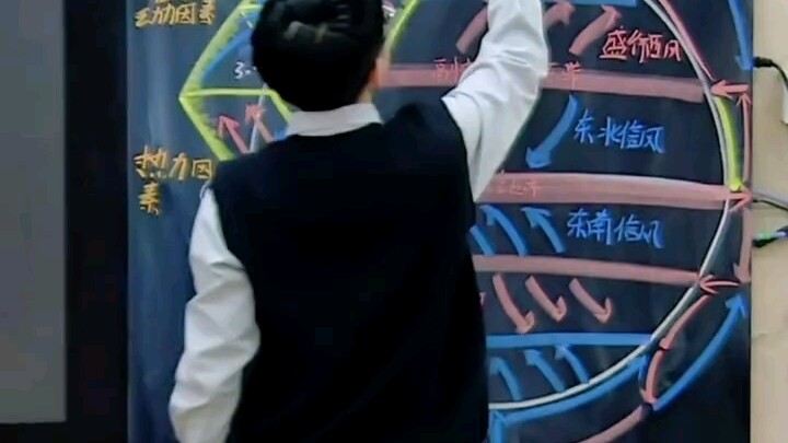 Giáo viên địa lý ở Tế Nam viết bảng đẹp như PowerPoint, netizen bình luận: Chắc thầy chuyên ngành mỹ