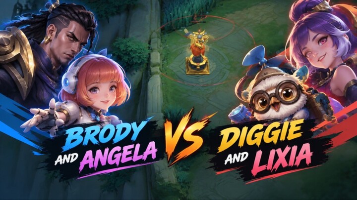 Di saat combo lixia diggie di situ lah konter Brody Angela