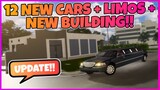 12 NEW CARS/LIMOS/NEW BUILDING IN PEMBROKE!! || Pembroke Pines ROBLOX