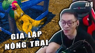 (Ranch Simulator) #1 | 3 anh em FunkyM, QNT, Huy Huế thuê gái xinh về quê nuôi gà, săn thú