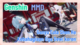 [Genshin, MMD, Ganyu, Eula, Shen He] Kebahagiaan tiga Dewi keren