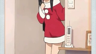 Mio in Christmas costume is so cute