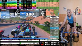 Zwift Cycling Workout 22.07.2025