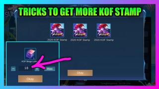 How To Get More KOF Stamps in Mobile Legends | KOF Event Mobile Legends 2020