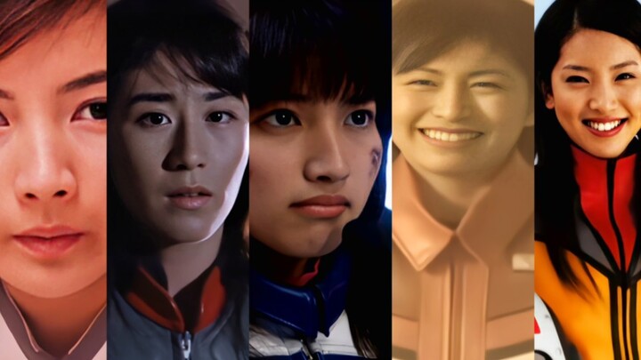A collection of famous scenes where the human forms of Ultraman from past generations reveal their i