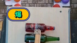 تنظيف تراكم المشروبات منتهية الصلاحية التي سقطت بشكل مكثف