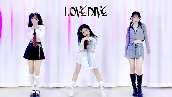 【全曲换装翻跳】IVE-LOVE DIVE四套超还原打歌服 美式复古又辣又甜！