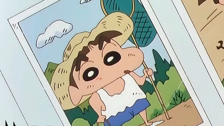 Hiroshi's childhood photo looks exactly like Shin-chan