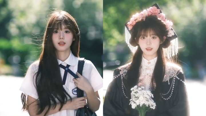 各高校美女毕业换装