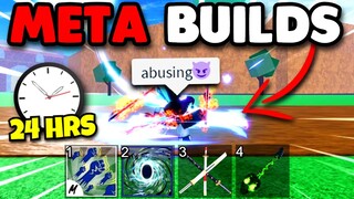 I Abused META BUILDS For 24 Hours In Blox Fruits...