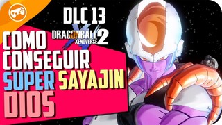 COMO CONSEGUIR EL SUPER SAYAN GOD | NUEVA ACTUALIZACION GRATUITA | DRAGON BALL XENOVERSE 2 DLC 13