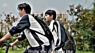 proper way riding a bike