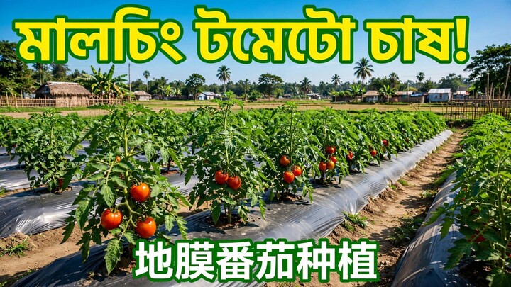 地膜番茄种植产量翻倍！孟加拉农民的高效秘诀 | মালচিং পদ্ধতিতে টমেটো চাষে দ্বিগুণ ফলন
