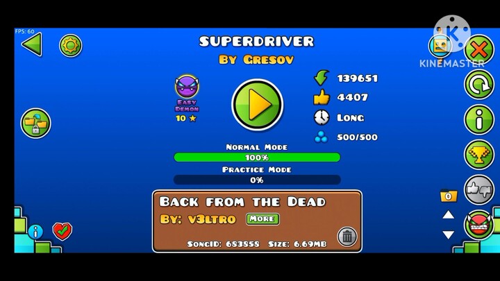 Superdriver by Gresov (easy demon) gdps editor 2.2