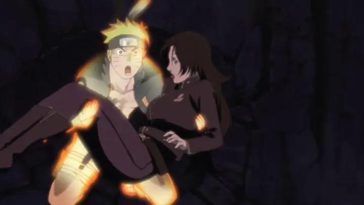 Naruto uses Minato's speed to save Shiseru - Naruto stops the destruction of Dark Saezuri!