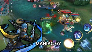 membantai para kroco di tengah malam, menggunakan hero gusion ~ Mobile Legends