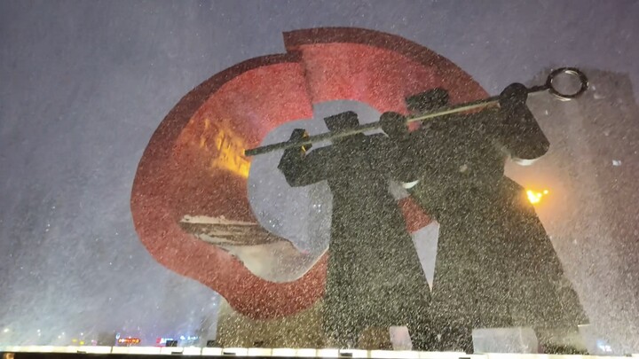 "The blood of steel and the coldness of snow make up the heat of this city"