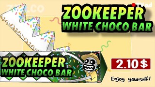 Zookeeper White Choco Bar