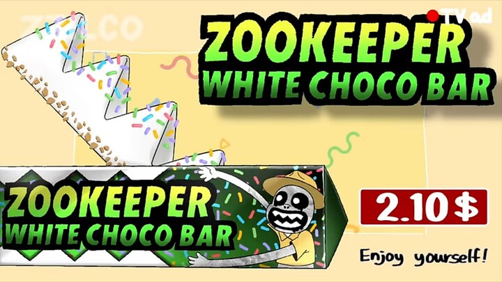 Zookeeper White Choco Bar