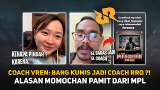 Coach Vren Sarankan Bang Kumis Jadi Coach RRQ ?! Alasan Momochan Pamit dari Caster MPL ID !