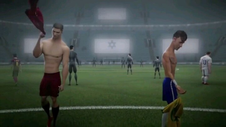 vs all star football, ronaldo dkk keok,wkwkwk