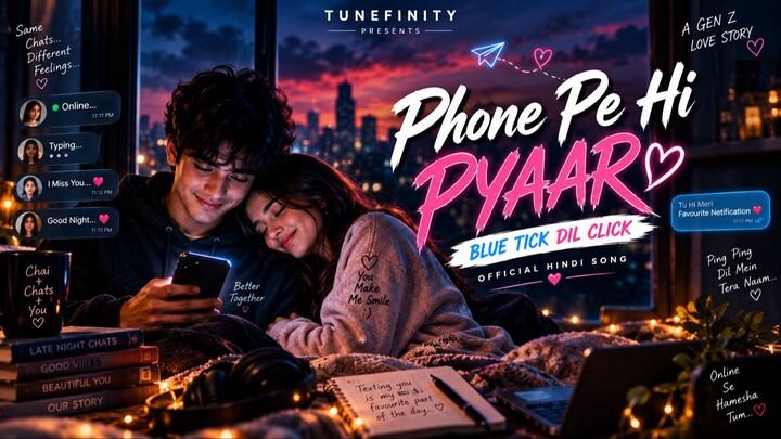 Phone Pe Hi Pyaar ❤️ | Blue Tick Dil Click | Gen Z Hindi Love Song