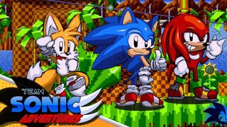 【Animated Short】Team Sonic Adventure 1 Green Hill: Let's Go! The Primary Colors Team!!!