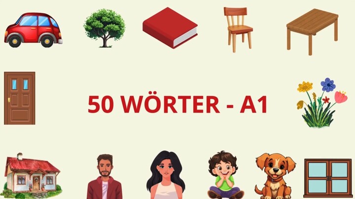 Deutsch lernen leicht gemacht- 50 Wörter für Anfänger (1)