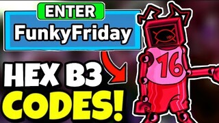 ALL *NEW* FUNKY FRIDAY CODES 📼 HEX B3 UPDATE In Roblox Funky Friday Codes