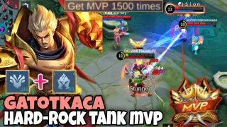 Hard-Rock TANK Build and Emblem | Gatotkaca Offlane Tank Build | 1500th MVP