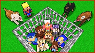 EFEKAN VE KÖPEK ÇETESİ ŞEHİRDEKİ HERKESİ HAPSETTİ! 😱 - Minecraft