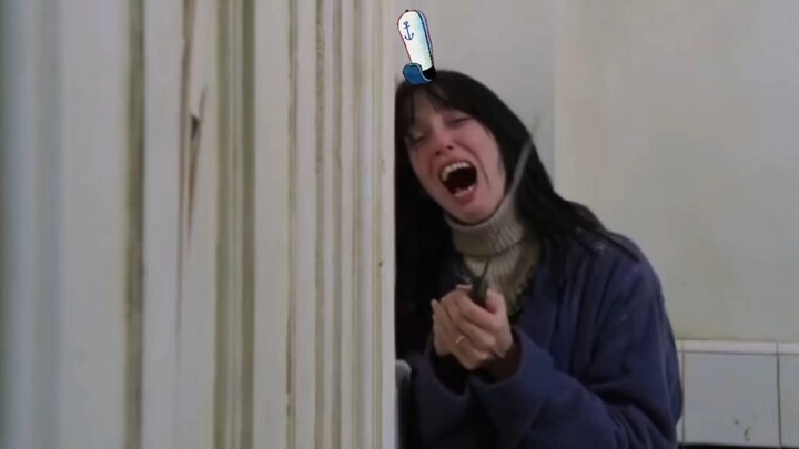Iconic scene from “The Shining,” but with SpongeBob sound effects!