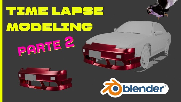 TIME LAPSE - BLENDER - 1989 1994 Nissan 240sx  BUMPER - PARTE 2