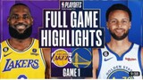 GSW VS LAKERS GAME 1 SEMIS 2023 PLAYOFFS