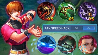 5X FULL STACK BUILD🔥(ATK SPEED HACK!!) DYRROTH BEST BUILD 2023 | MLBB