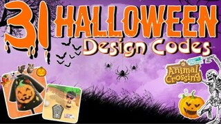 31 HALLOWEEN DESIGN CODES👻🎃// ANIMAL CROSSING NEW HORIZONS