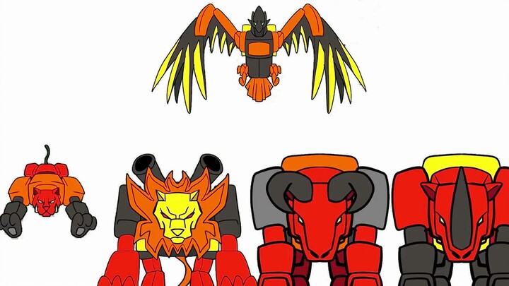 การแสดงแอนิเมชั่นการเปลี่ยนแปลงของ Transformers ทะยานสู่ท้องฟ้า...