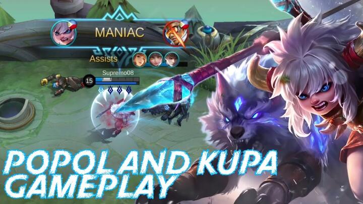 FIRST TIME MANIAC WITH POPOL AND KUPA - ICEFIELD COMPANIONS | Mobile Legends: Bang Bang